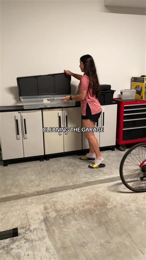Organizing the garage 🙃 send help #garage #garagecleanout #cleanhome #homeowner #homeownership #home