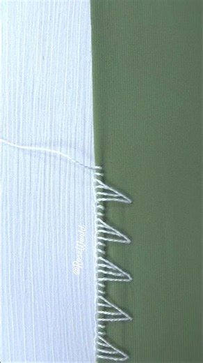 Another most viral🔥 hand embroidery border design tutorial💥💥