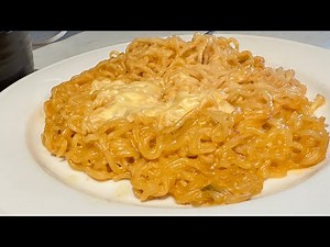 Creamy Cheesy Ramen Noodles Recipe | Easy & Delicious! #noodlelover #cheeselovers