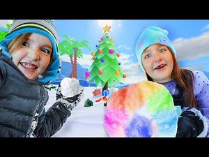 RAiNBOW SNOW BATTLE at PiRATE iSLAND!! Playing the ABC Roblox Challenge with Adley Niko & Navey