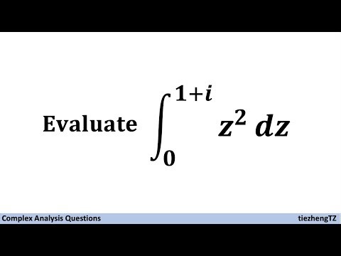 [Complex Analysis] Evaluate Integral z^2 from 0 to 1+i