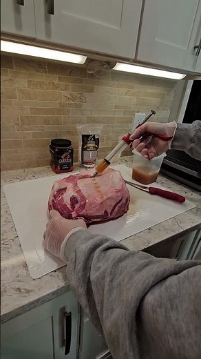 Pork Butt Checkerboard Injection | Hasty Bake Legacy