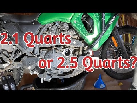 2023 KLR 650s Oil Change and Doohickey Adjustment