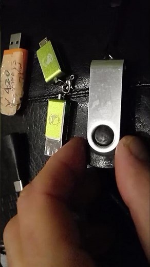 use a USB stick with your cell phone