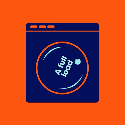 Doing the laundry? Hold off until you have a full load – it can save up to 10 litres of water per wash! 💦 More ways to save water in your laundry 👉 https://bit.ly/4iTHqoA | Greater Western Water