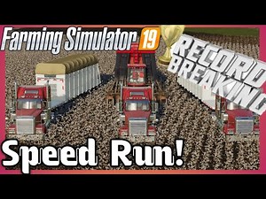 WORLD RECORD! Speed Run Farming Simulator 2019