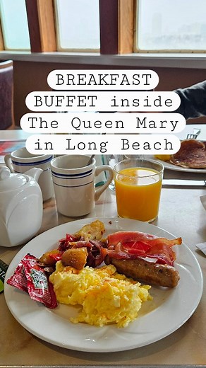 14K views · 676 reactions | Breakfast Buffet for $28 at the Promenade Cafe inside the @thequeenmary They offer American breakfast like scrambled eggs, sausage, bacon, breakfast potatoes, pancakes, toast, fruit bar and a pastry bar. You can also order a la carte from their breakfast menu. Promenade Cafe The Queen Mary 1126 Queens Highway, Long Beach, CA 90802 | Hungrycakes | Facebook