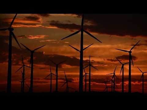 Windmill Time Lapse in Beautiful Sunset