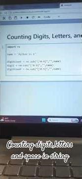 Counting digits,letters and space in string💻 #python #pythonprogramming #coding #counting