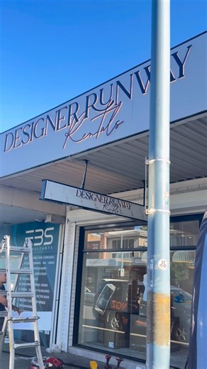 DESIGNER RUNWAY RENTALS | It only took 8 years 🫣 On a serious note- this is the first time @designerrunwayrentals has had a shop front with signage and we couldn’t... | Instagram