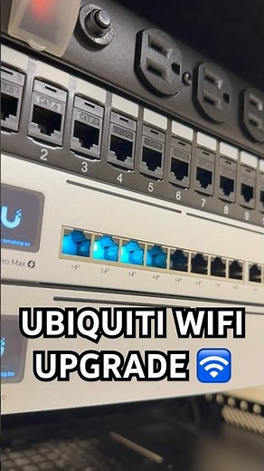 Upgrading this customer to Ubiquiti 😎🛜 #ubiquiti #unifi #lowvoltage #wifiupgrade #networkrack