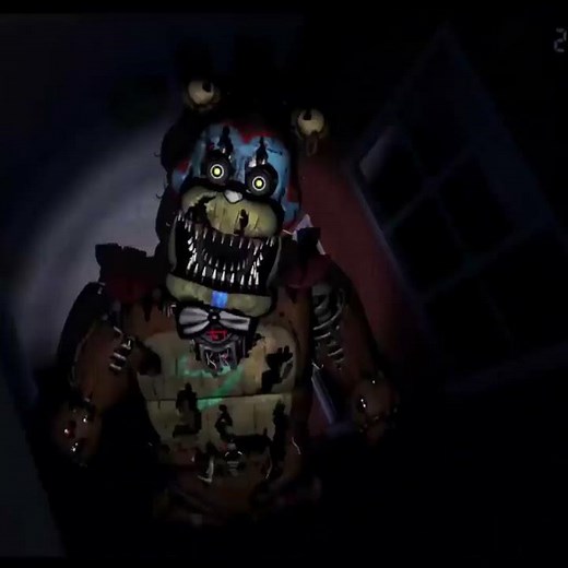 Nightmare Glamrock Freddy in FNaF 4 (FNaF Jumpscares)
