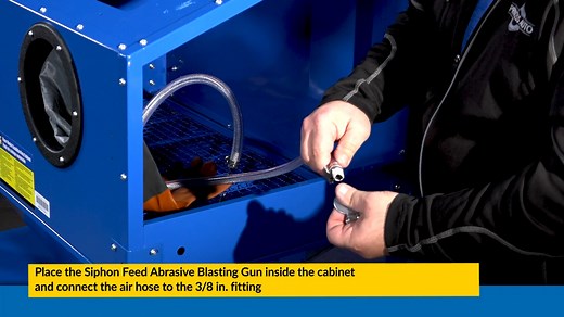 𝗦𝘁𝗲𝗽 𝟭 - Grab yourself a Floor-Model Abrasive Blasting Cabinets (on sale now for $100 off the original price!) 𝗦𝘁𝗲𝗽 𝟮 - Have our resident product expert Mike T. show you how to assemble it in the easiest and quickest way. 𝗦𝘁𝗲𝗽 𝟯 - Have a BLAST using your latest workshop addition! | Princess Auto