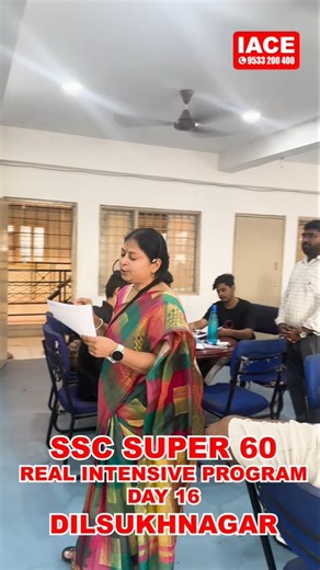 SSC Super 60 – Day 16 | 14 Hours of Real Intensive Training at IACE Dilsukhnagar