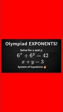 Exponential System Solved in 60s! 🤯 (Olympiad Mathematics)
