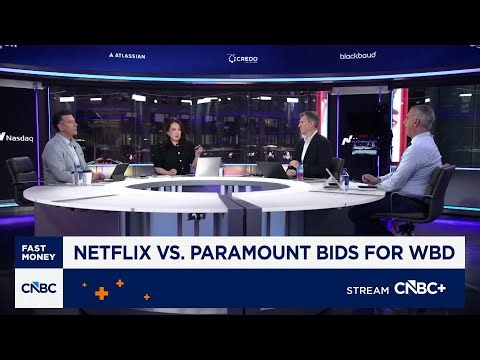 'Fast Money' traders on Netflix, Paramount shares amid WBD bidding war