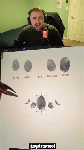 Nolan Haghian on Instagram: "How To Make Family Lineage Fingerprint Tattoo!"