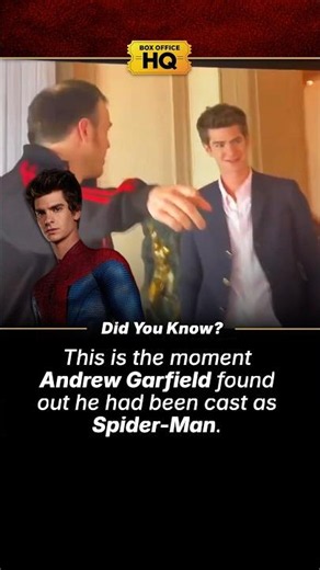 The moment Andrew Garfield found out he got the role of Spider-Man