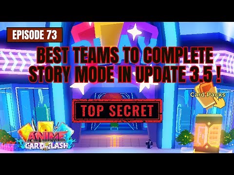 EASY WINS! Best Teams to Beat EXTREME Story Mode in Anime Card Clash