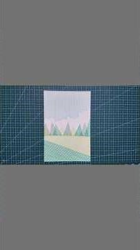 How to Draw a SERENE HILL LANDSCAPE (Simple Line Art Tutorial!) ✏️🌄