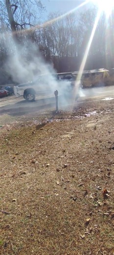 half blown up 4.7v8 ram does a burnout #automobile #replace #misfiring