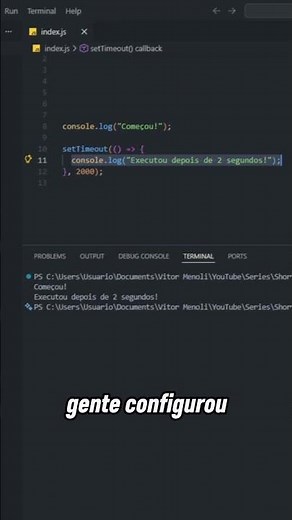 How does setTimeout work in JavaScript? #javascript #js #shorts #programming