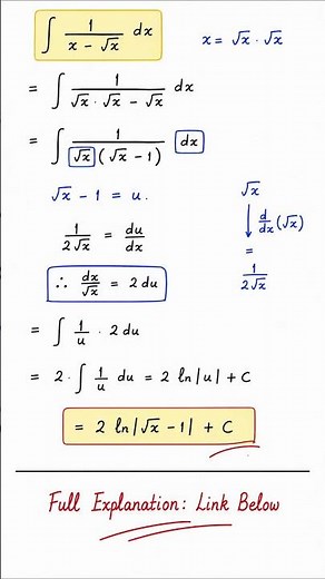 The Step Everyone Misses! #integration #education #mathematics