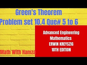 KREYSZIG | Advanced Engineering Mathematics 10th edition | Problem set 10.4Question 5 to 6.