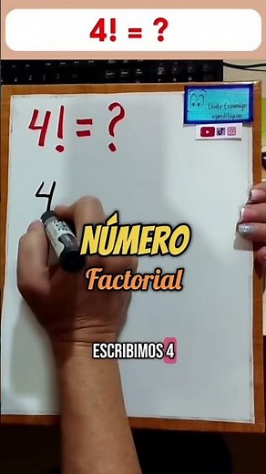Factorial de un número Paso a Paso🤓 #profeliyuan #asítambiénseaprende
