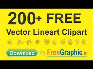 200 + Free vector lineart clipart | download on freegraphic.in
