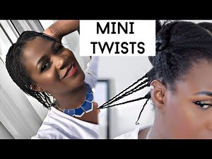 I TRIED MINI TWISTS ON MY THIN NATURAL 4C HAIR 😅|HERE IS THE OUTCOME | NO SHRINKAGE