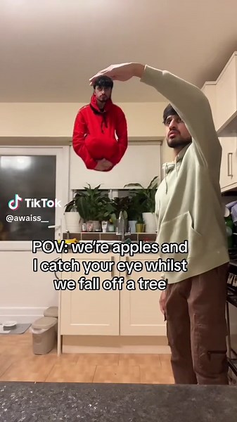 Isaac Newton Funny Joke with Apple Interaction