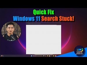 Fix Windows 11 Search Not Working | Stuck on Loading When Searching from Start Menu