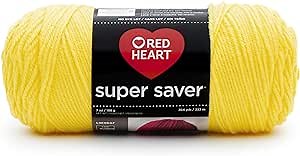 RED HEART Super Saver Yarn, Bright Yellow