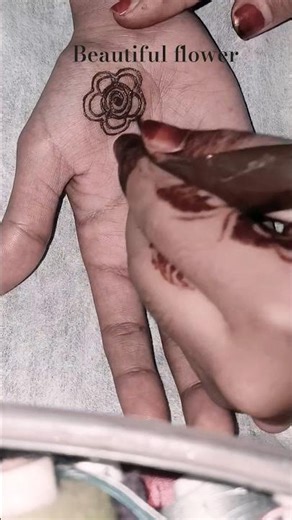 beautiful flower tutorial 🌸#flower #mehndi #hennadesign