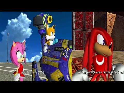 Sonic Adventure 2 Playthrough - Wild Canyon & Prison Lane (Knuckles & Tails Gameplay)