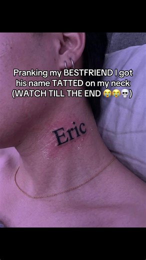 NAHH WHY DID HE SAY THAT 😭 #prankvideo #halo #bestfriend #tattoo #viral