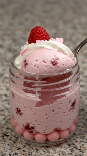 💕 3-Ingredient Raspberry Mousse Cups