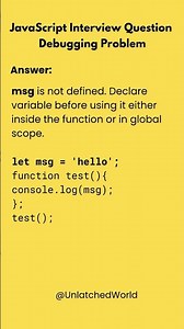 Using a variable that was never declared breaks the function #shorts #javascript #coding #debugging