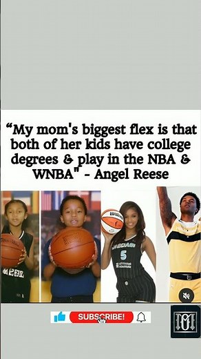 Angel Reese Says Her Mom's Biggest Flex? Both Kids Have Degrees AND Play in NBA & WNBA 🏀🎓. #subscrib