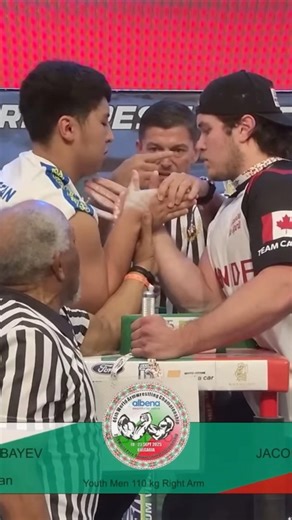 #ADILETBAGTYBAYEV vs #JACOBCARROLL | Youth Men 110 kg Right Arm - 2025 #shorts