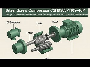 Bitzer Screw Compressor CSH9583-140Y-40P