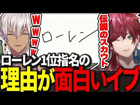 【 #にじ甲2023 】ローレンを1位指名の理由とポジションを楽しみにしているローレン【#イブラヒム #ローレン 切り抜き 面白まとめ】