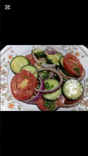 Cucumber and Tomato Salad 🥗 How To Make Salad By Zamzama