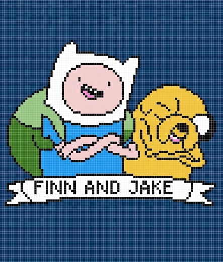 Finn and Jake. C2C Crochet Pattern. Finn and Jake/adventure Time. Instant PDF Download. Written Description. Sc/dc/hdc/tapestry Knitting - Etsy UK