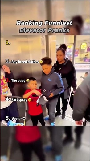 Ranking Funniest Elevator Pranks #shorts #pranks #elevator #prank #ranking #funny #top5 #fypシ
