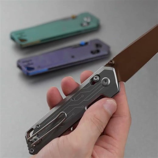 Parallel Is Back With Three Titanium Grips! #edc #parallel #vosteedparallel #titanium