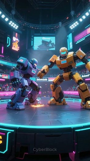 Epic Roblox Robot Battle #roblox #shortfeed #gamingvideos