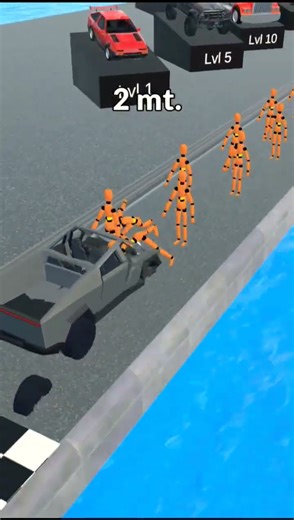 Tesla mode in Crash Master 3d game #crashmaster3d #crashmaster #tesla #gaming #shorts