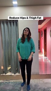 Reduce Hips & Thight Fat With These Simple Wall Exercise. #reducefat | Bend it with Ritu